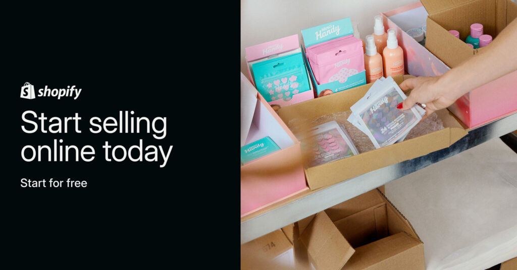 Shopify helps for selling products online